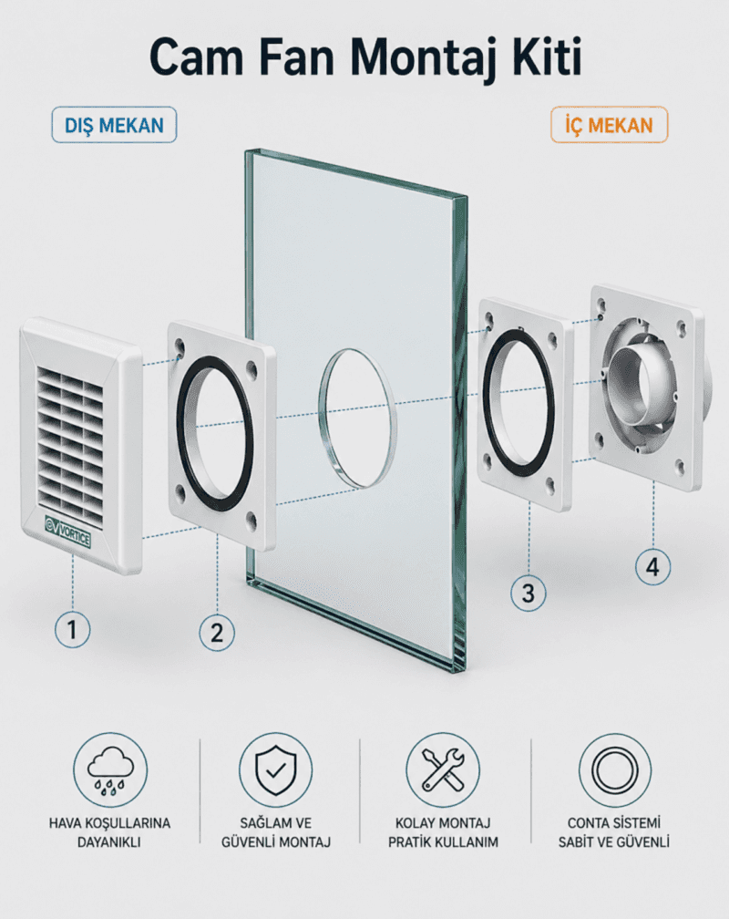 Banyo Fanı Pencereye Takılır mı? Küçük Pencereler İçin En Doğru Çözüm