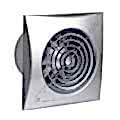 silent-100 crz  silver 95 m³/h, 26,5db krom renk, geri tepme ventili, timer