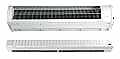 cor-6-1000 n ısıtıcılı  hava perdesi ticari tip