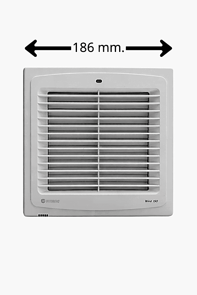 Blauberg Wind 125 Pencere Tipi Fan (Otomatik Panjurlu)