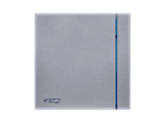 S&P Soler Palau Silent-100 CZ Silver Design 85 m3/h, Pilot Lambalı, Gümüş Kapak