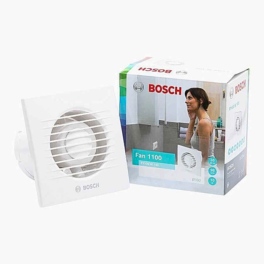 Bosch 1100 Serisi Banyo Fanı – Sessiz ve Güçlü Havalandırma